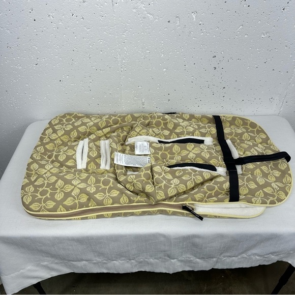 Petunia Pickle Bottom Beige & Yellow Stroller Bunting Bag - Picture 7 of 15